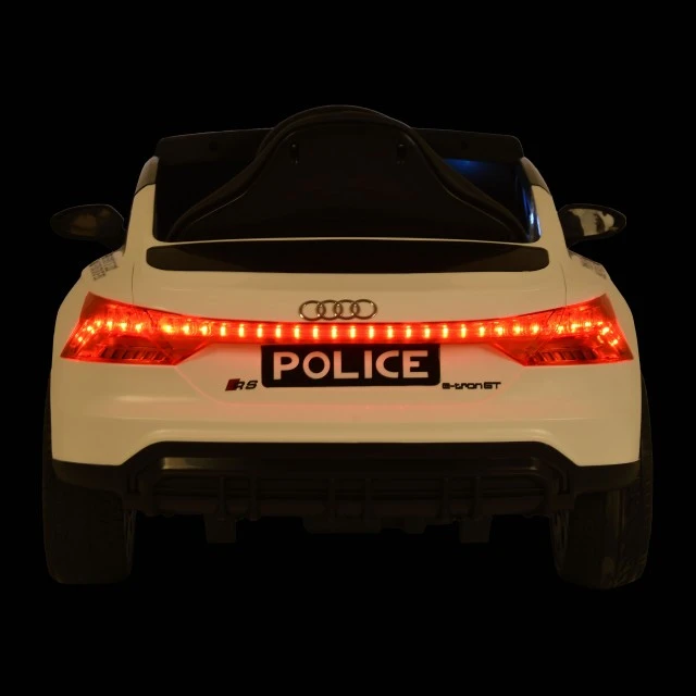 Αυτοκίνητο με μπαταρία Audi RS e-tron 717 λευκό αστυνομικό