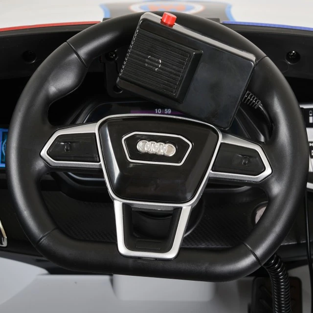 Αυτοκίνητο με μπαταρία Audi RS e-tron 717 λευκό αστυνομικό