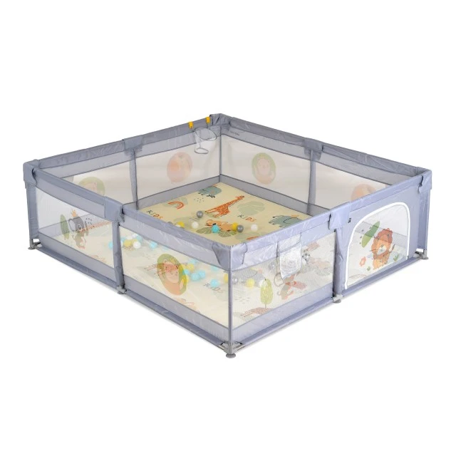 Παρκοκρέβατο GameZone 180x200 με αξεσουάρ γκρι