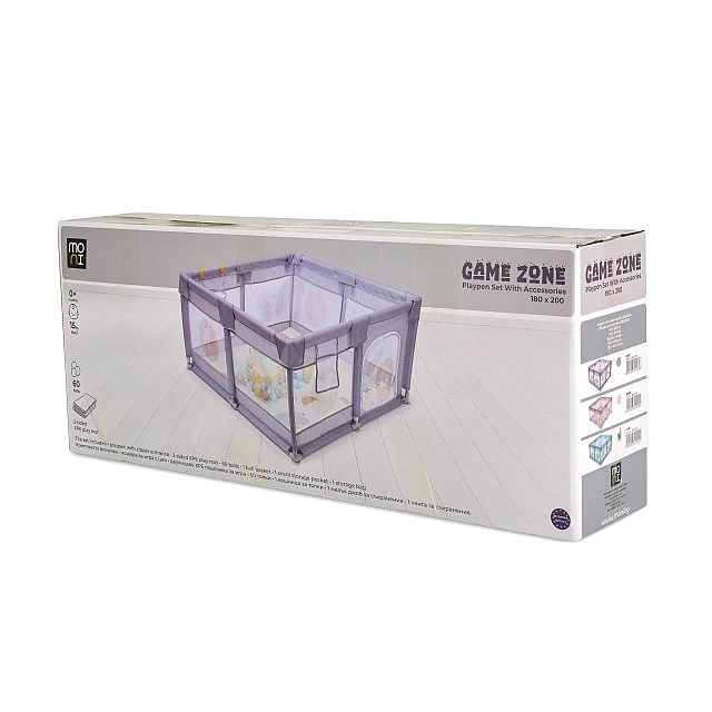 Παρκοκρέβατο GameZone 180*200 με αξεσουάρ μπεζ
