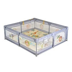 Παιδότοπος GameZone 150*200 με αξεσουάρ γκρι