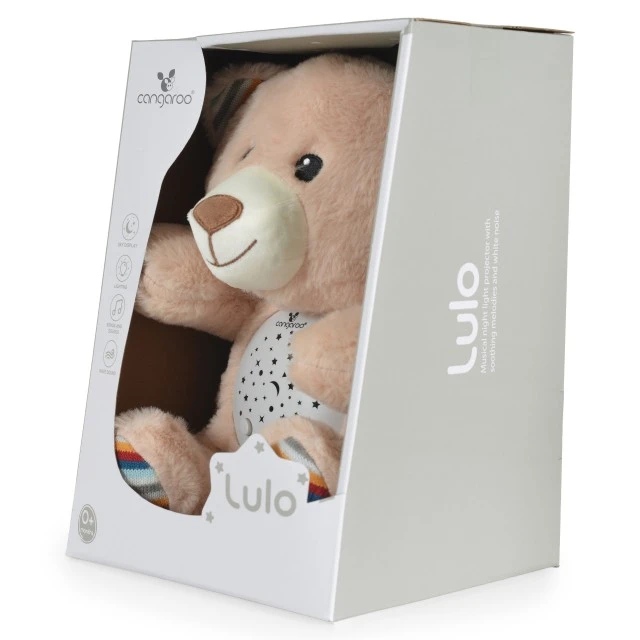 Νυχτερινό φως Lulo Bear και προβολέας λευκού θορύβου
