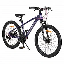 Ποδήλατο με γρανάζια αλουμινίου 24" Clasher Purple