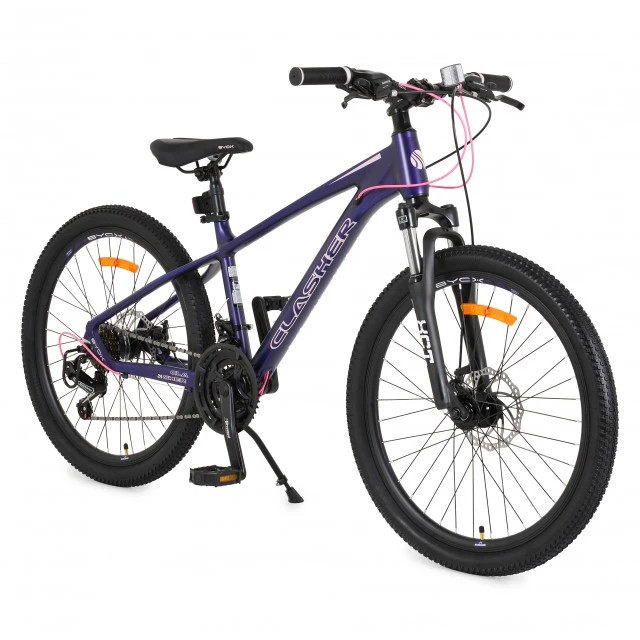 Ποδήλατο με γρανάζια αλουμινίου 24" Clasher Purple