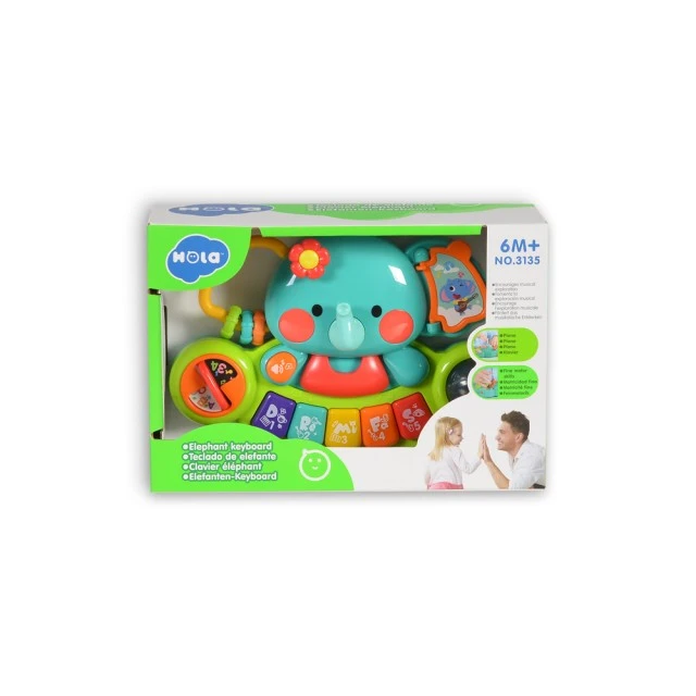 Βρεφικό μουσικό πιάνο Hola Elephant 3135