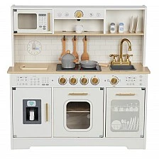 Παιδική ξύλινη κουζίνα με αξεσουάρ Deluxe Ηλικία: 2+
