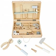Ξύλινα παιδικά εργαλεία σε κουτί Ηλικία: 2+