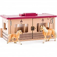 Ξύλινος στάβλος με φιγούρες Ηλικία: 3+