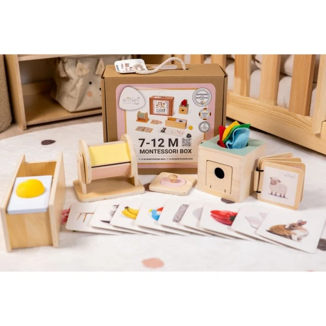 Εκπαιδευτικό κουτί Montessori για μωρά 7-12 μηνών Ηλικία: 6+