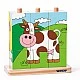 Ξύλινο παζλ για δέσιμο κορδονιών The Farm Age: 2+