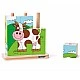 Ξύλινο παζλ για δέσιμο κορδονιών The Farm Age: 2+