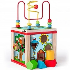 Ξύλινος εκπαιδευτικός κύβος Ηλικία: 1+