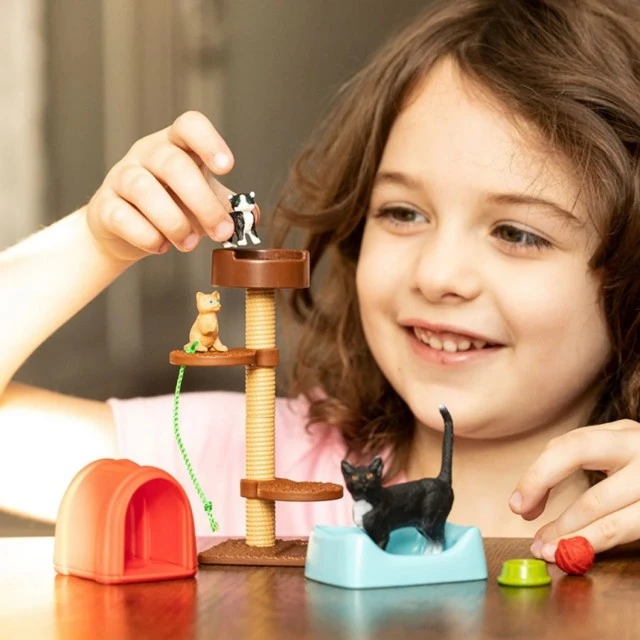 Σετ παιχνιδιού με γατάκια, Schleich Ηλικία: 3+