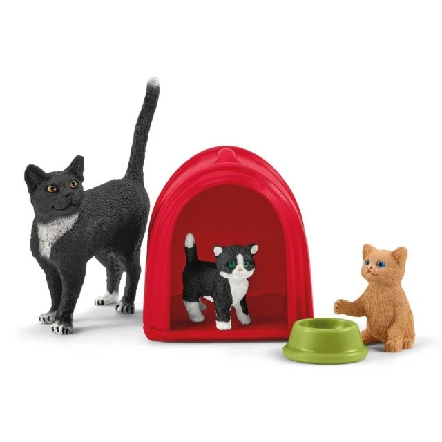 Σετ παιχνιδιού με γατάκια, Schleich Ηλικία: 3+