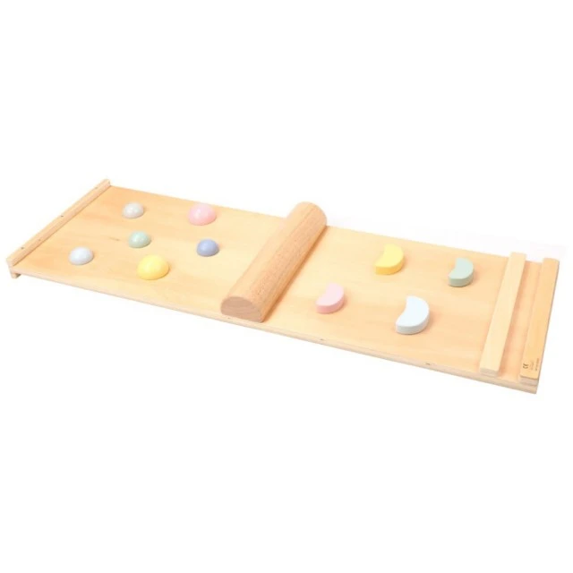 Σετ Τριγώνων Montessori Pickler με Σανίδα Ισορροπίας 2 σε 1 Παστέλ Ηλικία: 1+
