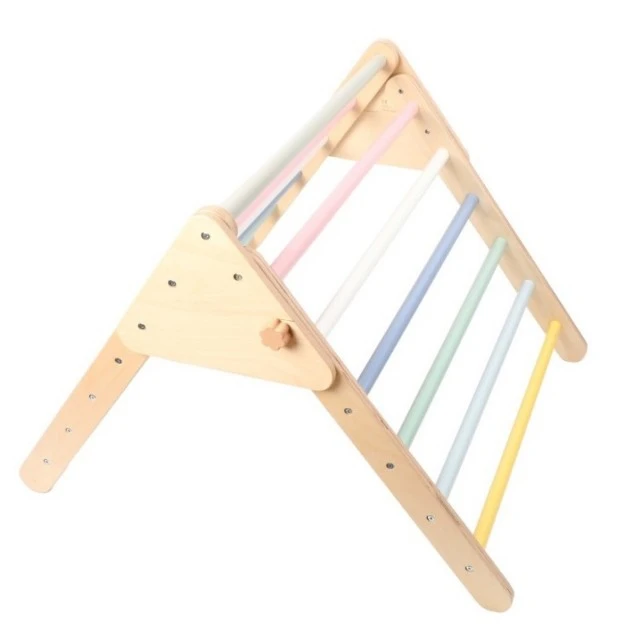 Σετ Τριγώνων Montessori Pickler με Σανίδα Ισορροπίας 2 σε 1 Παστέλ Ηλικία: 1+