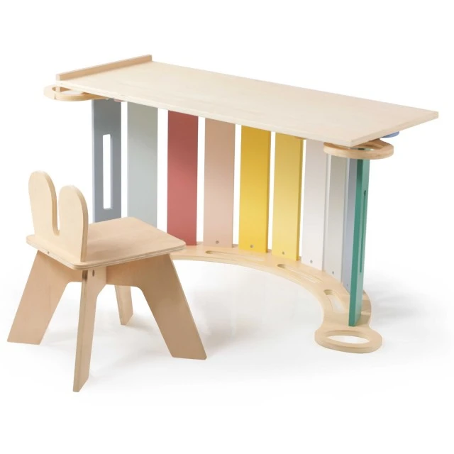 Ξύλινη κούνια Montessori 6 σε 1 με σανίδα και καρέκλα Ηλικία: 1+