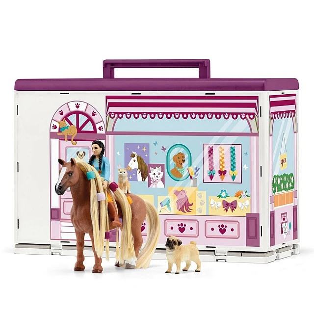 Σετ κομμωτηρίου για κατοικίδια, Schleich Ηλικία: 3+ Αριθμός τεμαχίων: 66
