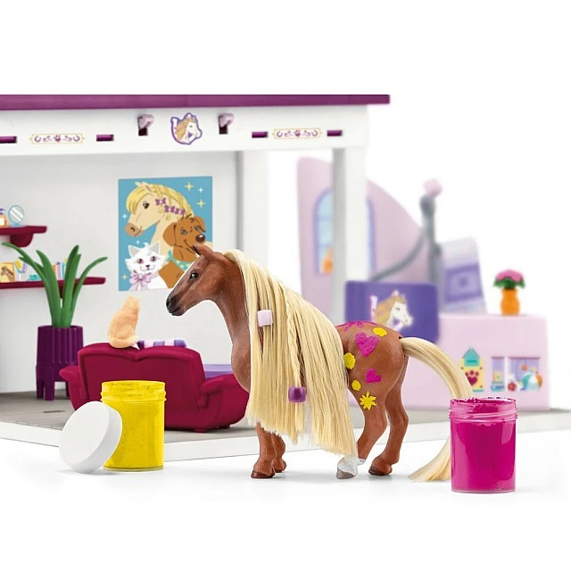 Σετ κομμωτηρίου για κατοικίδια, Schleich Ηλικία: 3+ Αριθμός τεμαχίων: 66