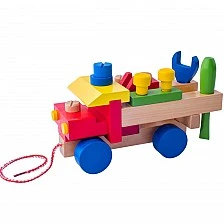 Σετ ξύλινων κατασκευών Φορτηγό Ηλικία: 2+ Αριθμός εξαρτημάτων: 16