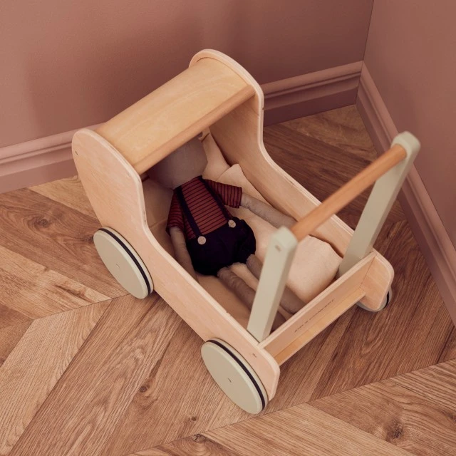 Ξύλινο καρότσι κούκλας Nature Swedish Design Ηλικία: 1+