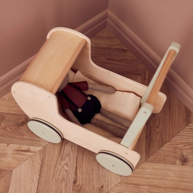 Ξύλινο καρότσι κούκλας Nature Swedish Design Ηλικία: 1+