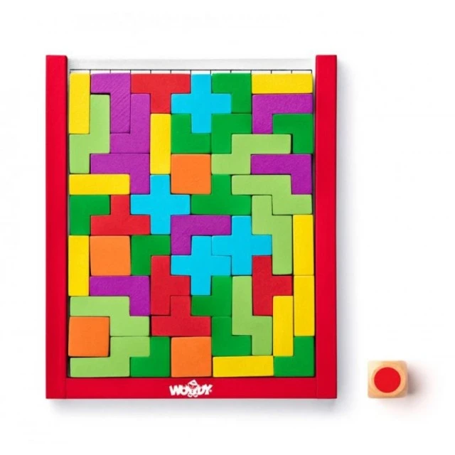 Ξύλινο παιχνίδι, Tetris με ζάρια, 48 κομμάτια Ηλικία: 3+