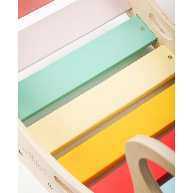 Ξύλινη κούνια Montessori 5 σε 1 με σανίδα 2 σε 1 Ηλικία: 1+