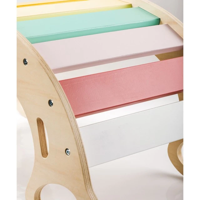 Ξύλινη κούνια Montessori 5 σε 1 με σανίδα 2 σε 1 Ηλικία: 1+