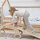 Ξύλινη κούνια Montessori 5 σε 1 με σανίδα 2 σε 1 Ηλικία: 1+