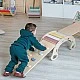 Ξύλινη κούνια Montessori 5 σε 1 με σανίδα 2 σε 1 Ηλικία: 1+