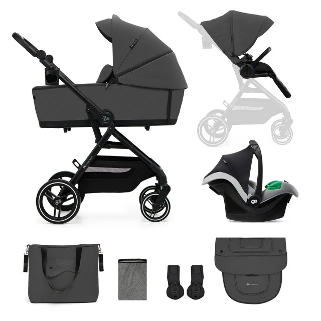 Παιδικό καρότσι Kinderkraft YOXI 3 σε 1 MOONLIGHT ΓΚΡΙ