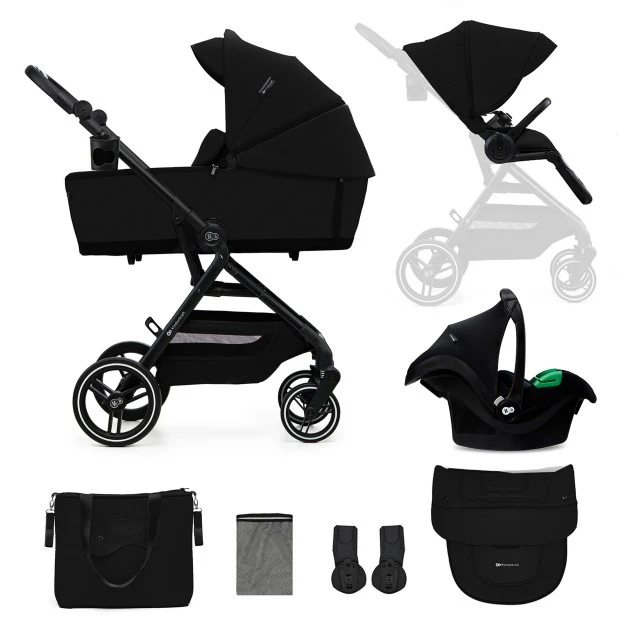 Παιδικό καρότσι Kinderkraft YOXI 3 σε 1 PURE BLACK