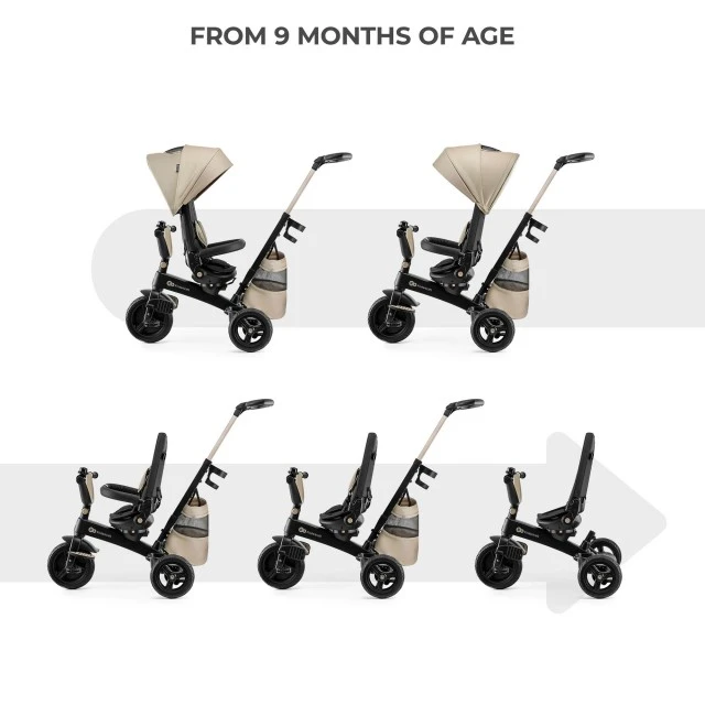 KinderKraft EASYTWIST μπεζ τρίκυκλο KREASY00BEG0000