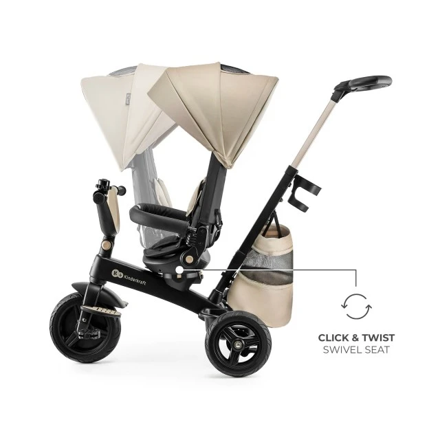KinderKraft EASYTWIST μπεζ τρίκυκλο KREASY00BEG0000