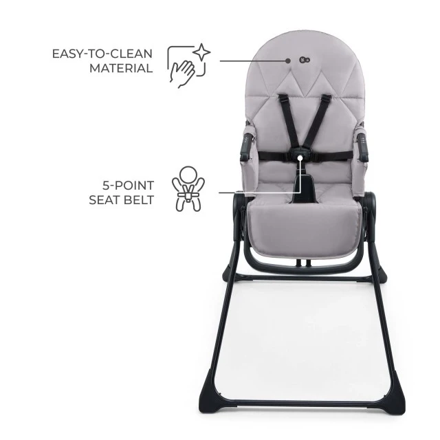 Καρεκλάκι μωρού Kinderkraft BINCI ΓΚΡΙ