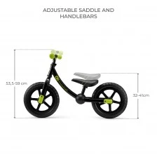 Ποδήλατο ισορροπίας Kinderkraft 2WAY NEXT 2025 ΜΑΥΡΟ