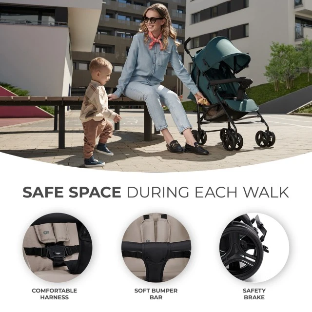 Βρεφικό καρότσι Kinderkraft TIK STONE ΜΠΕΖ
