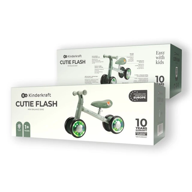 Kinderkraft CUTIE FLASH ride-on GREEN