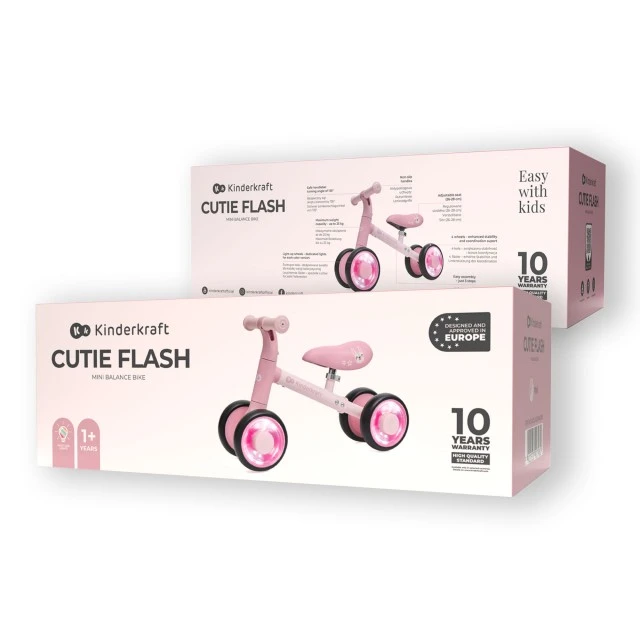 Kinderkraft CUTIE FLASH ride-on PINK
