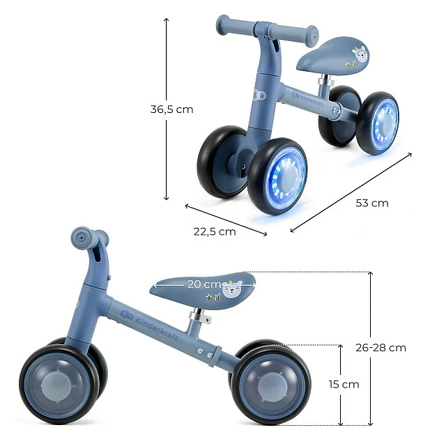 Kinderkraft CUTIE FLASH βόλτα με μπλε