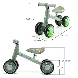 Kinderkraft CUTIE FLASH ride-on GREEN