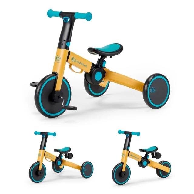 Τρίκυκλο Kinderkraft 3 σε 1 4TRIKE κίτρινο
