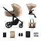 Καρότσι Kinderkraft Prime 2 2 σε 1 SANDROSE ΜΠΕΖ