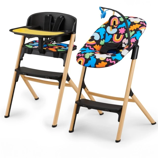 Καρεκλάκι μωρού Kinderkraft LIVY + πολυθρόνα CALMEE HAPPY SHAPES