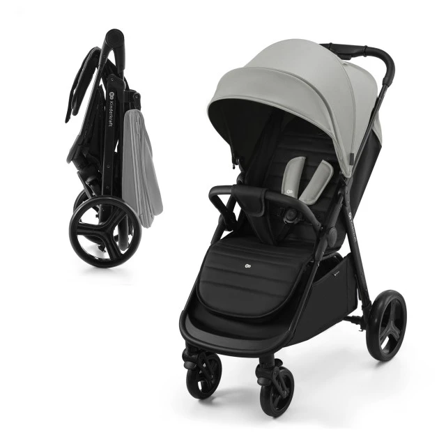 Καρότσι μωρού KinderKraft RINE MOONLIGHT ΓΚΡΙ