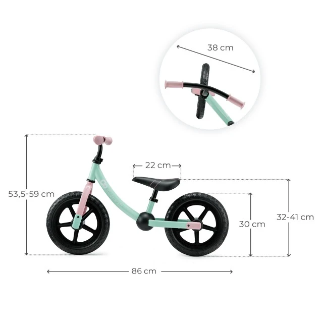 Ποδήλατο ισορροπίας Kinderkraft 2WAY NEXT 2025 CANDY MINT