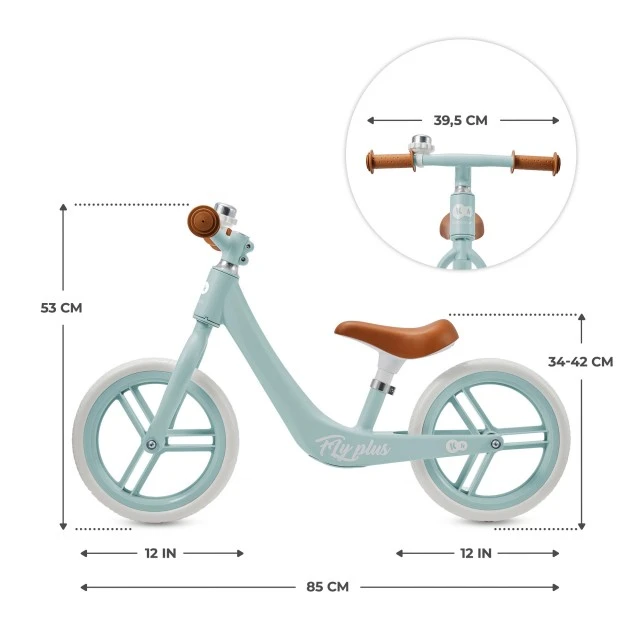 Ζάντα ισορροπίας Kinderkraft FLY PLUS BABY BLUE