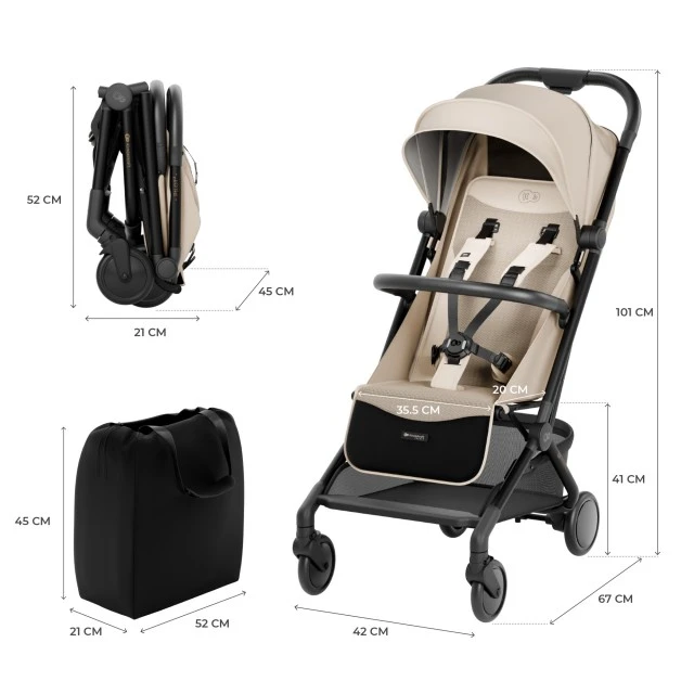 Παιδικό καρότσι KinderKraft PILOT 2 SOFT BEIGE