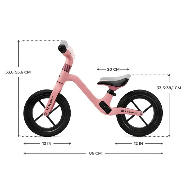 Ζάντα ισορροπίας Kinderkraft XPLOIT BUBBLEGUM PINK